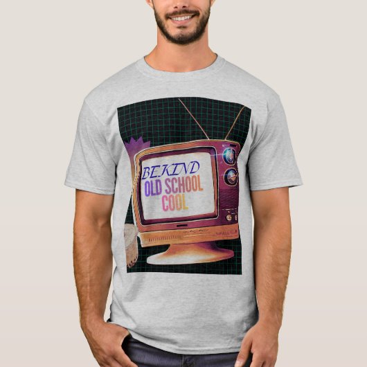 Be Kind – レトロTVクールなデザイン Tシャツ (正面)