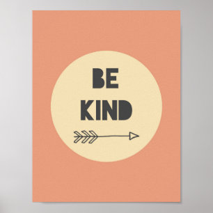 Be Kind 感動的 Art -子供部屋アート ポスター
