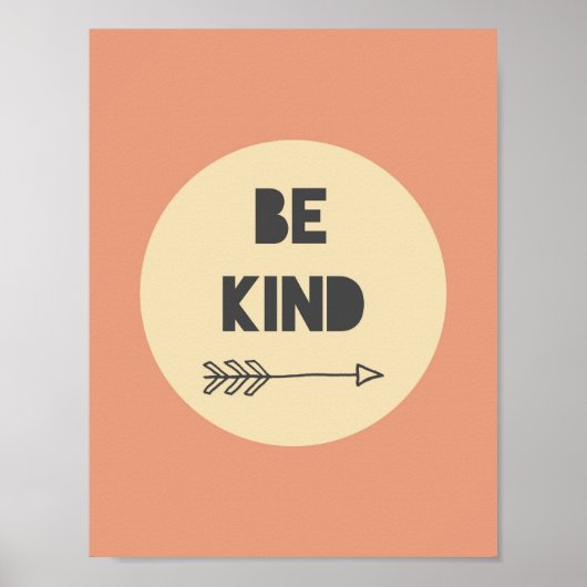 Be Kind 感動的 Art -子供部屋アート ポスター (正面)