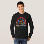 Be Kind Acceptance Rainbow Autism Awareness Month Tシャツ (正面フル)