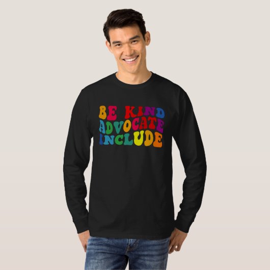 Be Kind Advocate Include Disability Awareness Sped Tシャツ (正面フル)