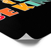 Be Kind American Sign Language Asl Disability Awar ポスター (角)