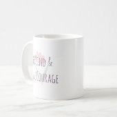 Be Kind and Have Courage Minimal Modern Motivation コーヒーマグカップ (正面左)