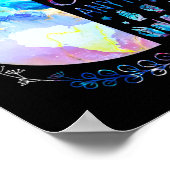 Be Kind Asl Alphabet American Sign Language Deaf A ポスター (角)