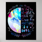 Be Kind Asl Alphabet American Sign Language Deaf A ポスター (正面)