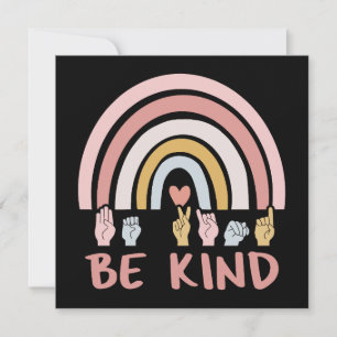 Be Kind ASL III – アメリカ手話 カード