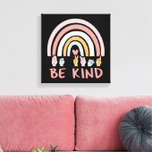 Be Kind ASL III – アメリカ手話 キャンバスプリント (インサイチュ (リビング))