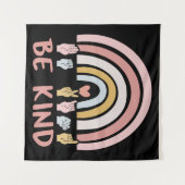 Be Kind ASL III – アメリカ手話 タペストリー (正面(横))