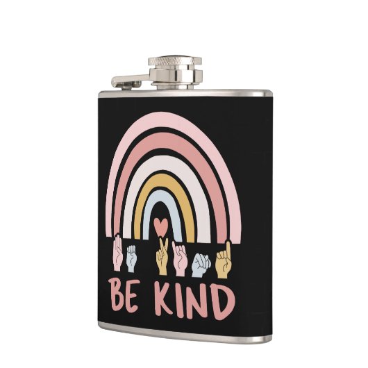 Be Kind ASL III – アメリカ手話 フラスク (左)