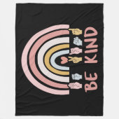 Be Kind ASL III – アメリカ手話 フリースブランケット (正面)
