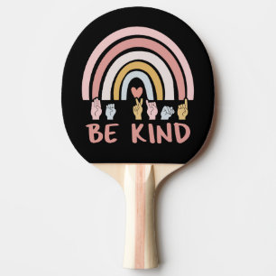 Be Kind ASL III – アメリカ手話 卓球ラケット