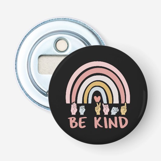 Be Kind ASL III – アメリカ手話 栓抜き (正面)