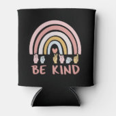 Be Kind ASL III – アメリカ手話 缶クーラー (正面)