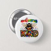 Be Kind Autism Awareness 缶バッジ (正面&裏面)