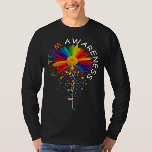 Be Kind Autism Awareness Daisy Flower Mom Women Ki Tシャツ (正面)