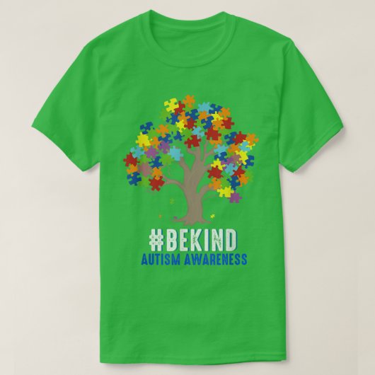 Be Kind Autism Awareness Kindness Autism Puzzle Pi Tシャツ (デザイン正面)