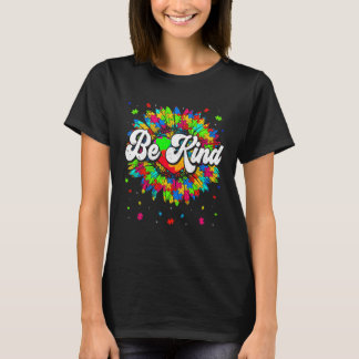 Be Kind Autism Awareness Month Cute Gnomes Men Wom Tシャツ