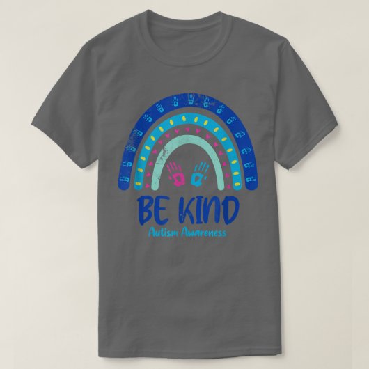 Be Kind Autism Awareness Month Tシャツ (デザイン正面)