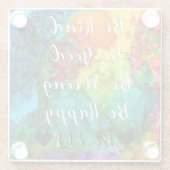 Be Kind Be Good Custom Coaster ガラスコースター (裏面)