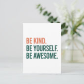 Be Kind. Be Yourself. Be Awesome. ポストカード (スタンド正面)