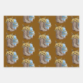 Be Kind Bees Western Cowgirl Boots Gift Wrap Paper ラッピングペーパーシート (正面3)