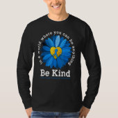 Be Kind Blue Sunflower Child Abuse Prevention Mont Tシャツ (正面)