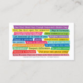 Be Kind Cards - Encourage Acts of Kindness Today コーリングカード (裏面)