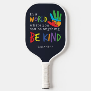 Be Kind Coloful Motivation Mom Birthday ピックルボールラケット