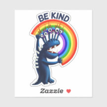 Be Kind - Cute Character Rainbowメッセー前向きジ