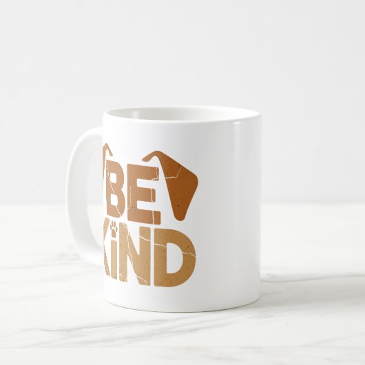 Be Kind - Dog Lover コーヒーマグカップ (正面左)