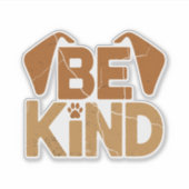 Be Kind - Dog Lover シール (正面)