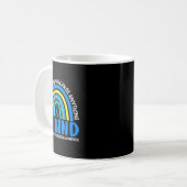 Be Kind Down症候群認識度リボンRainbow Gif コーヒーマグカップ (正面左)