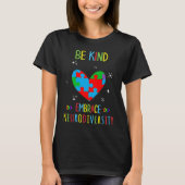 Be Kind Embrace Neurodiversity Puzzle Tシャツ (正面)