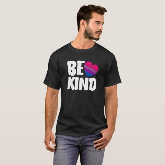 Be Kind Funny Bi Pride Flag Bisexual Premium Tシャツ (正面フル)