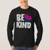 Be Kind Funny Bi Pride Flag Bisexual Tシャツ (正面)