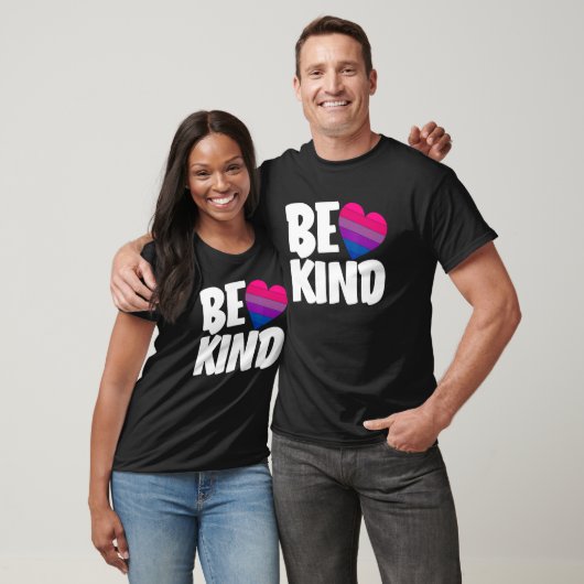 Be Kind Funny Bi Pride Flag Bisexual Tシャツ (ユニセックス)