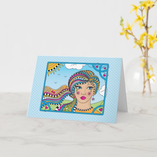 Be Kind_Greetingカード カード (黄色い花)