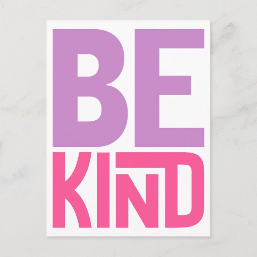 Be Kind Inspirational Quote ポストカード (正面)