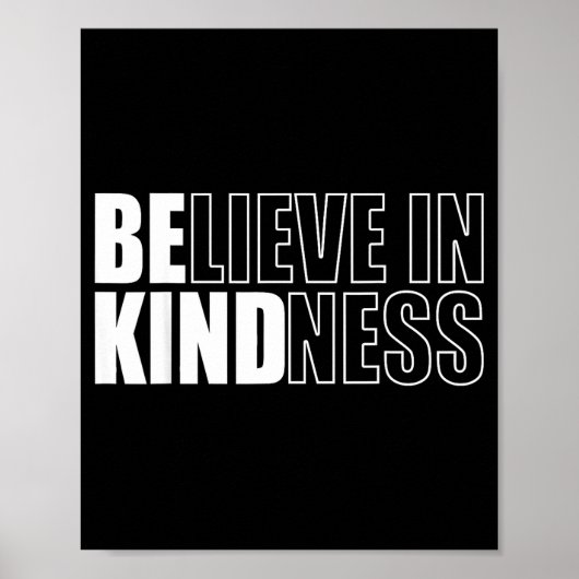 Be Kind Insrational Kindness Motivational Quote Si ポスター (正面)