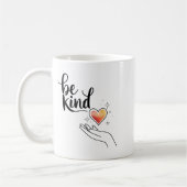Be Kind Insrational Quote Sitive Motivational  コーヒーマグカップ (左)