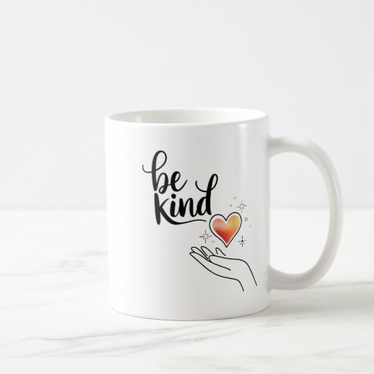Be Kind Insrational Quote Sitive Motivational  コーヒーマグカップ (右)