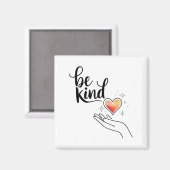 Be Kind Insrational Quote Sitive Motivational マグネット (正面/裏面)