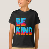 Be Kind Insrational Sitive Ice Cream Drip Motivati Tシャツ (正面)