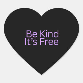 Be Kind It’s Free Love Heart Stickers | Kindness  ハートシール