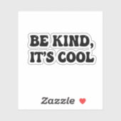  "Be Kind, It's Cool" Retro Sticker シール (シート)