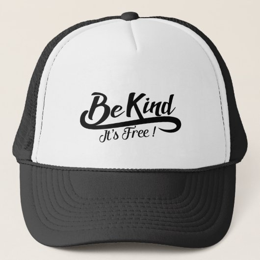 Be kind it's free キャップ (正面)
