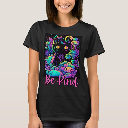 Be Kind Kindnes For Women Kids Men Cute Flowers Fl Tシャツ (正面)
