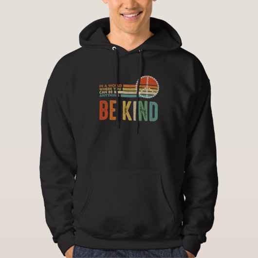 Be Kind Kindness Autism Peace Sign Tie Dye Spread パーカ (正面)