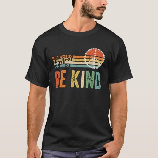 Be Kind Kindness Autism Peace Sign Tie Dye Spread  Tシャツ (正面)