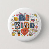 Be Kind - Kindness Matters 缶バッジ (正面)